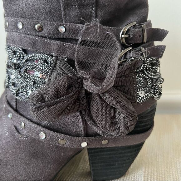 Not Rated Women's Midas Ankle Bootie Grey Sz 7.5 women - Picture 8 of 16